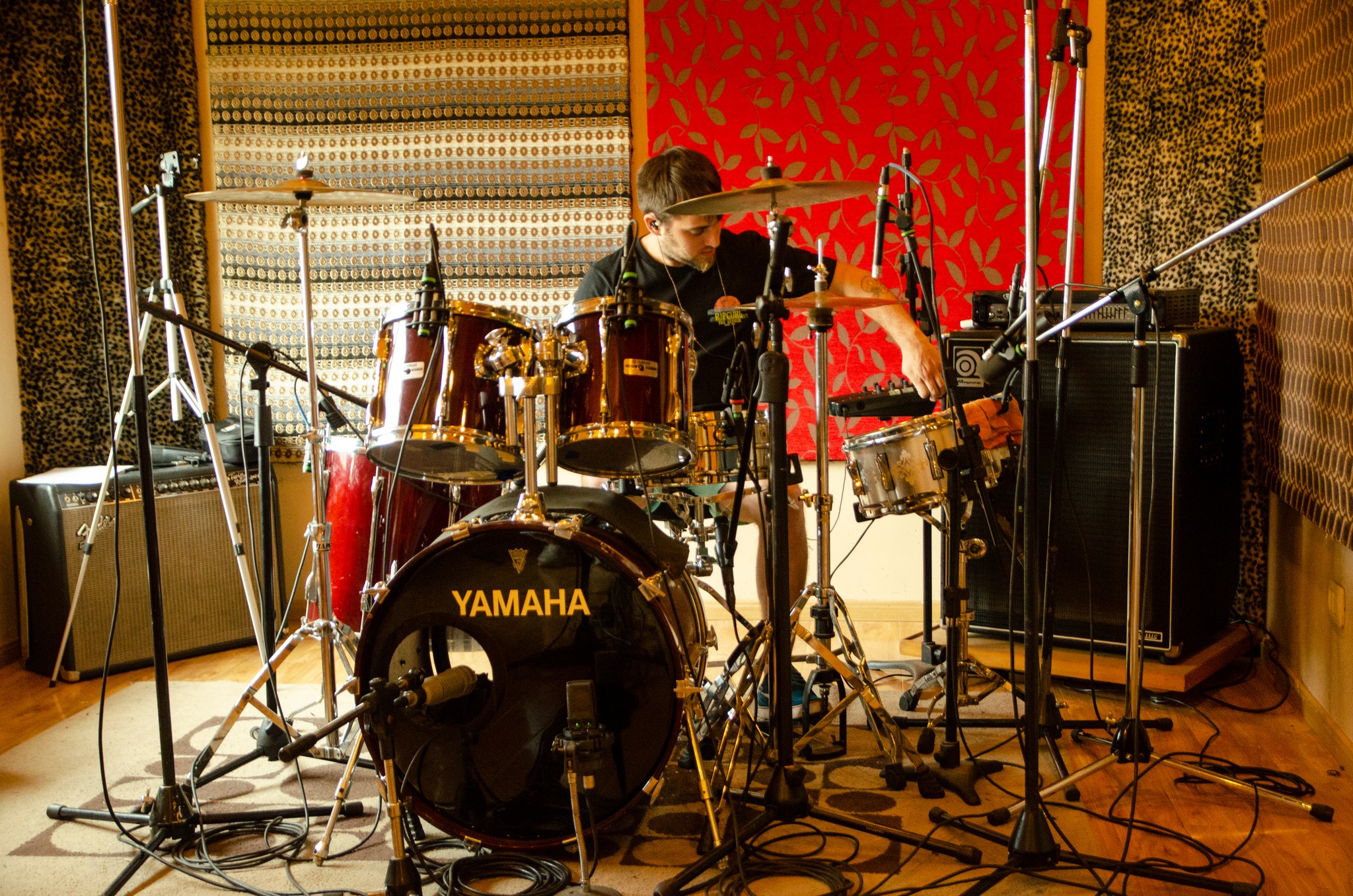 Recording drum tracks